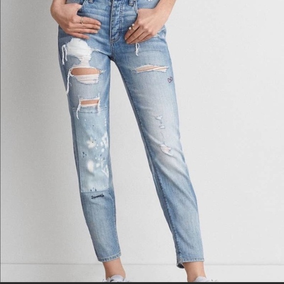 American Eagle Doodle Me Up High Rise Jeans - Picture 2 of 6